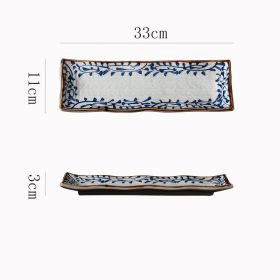 Creative Cooking Wave Rectangular Grilled Fish Plate